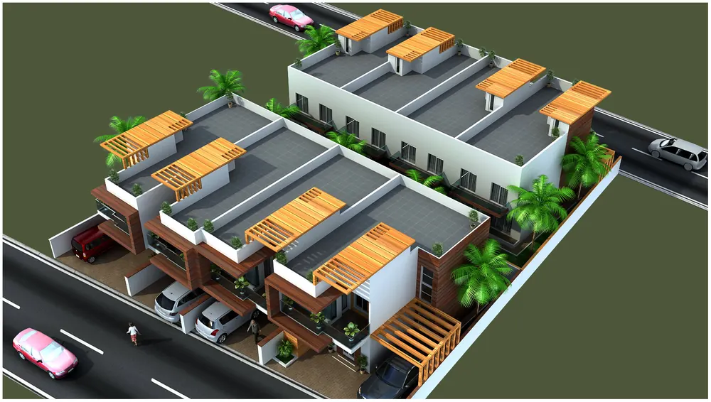 Developer's render of Al Burooj Residence 1