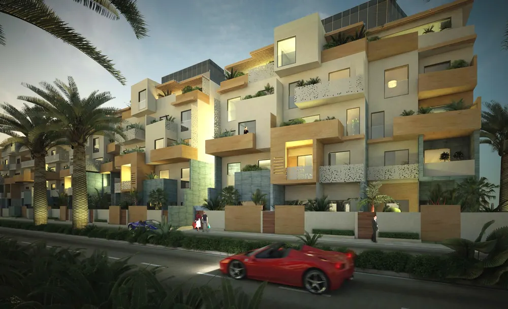 Developer's render of Mirdif Hills- Nasayem Avenue