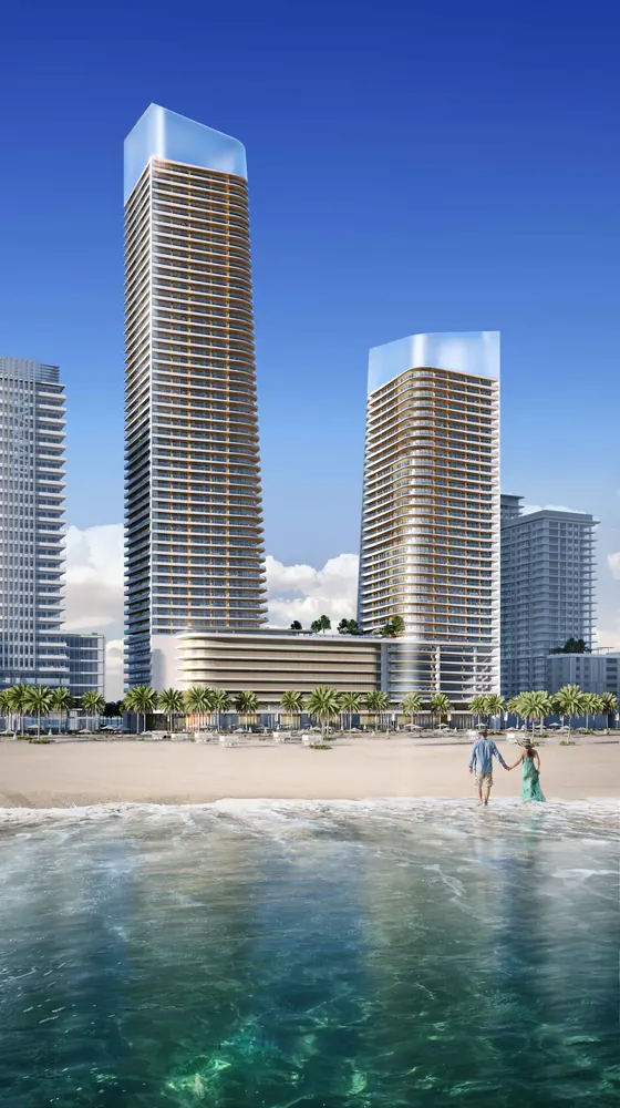Developer's render of Grand Bleu Tower Interiors By Elie Saab