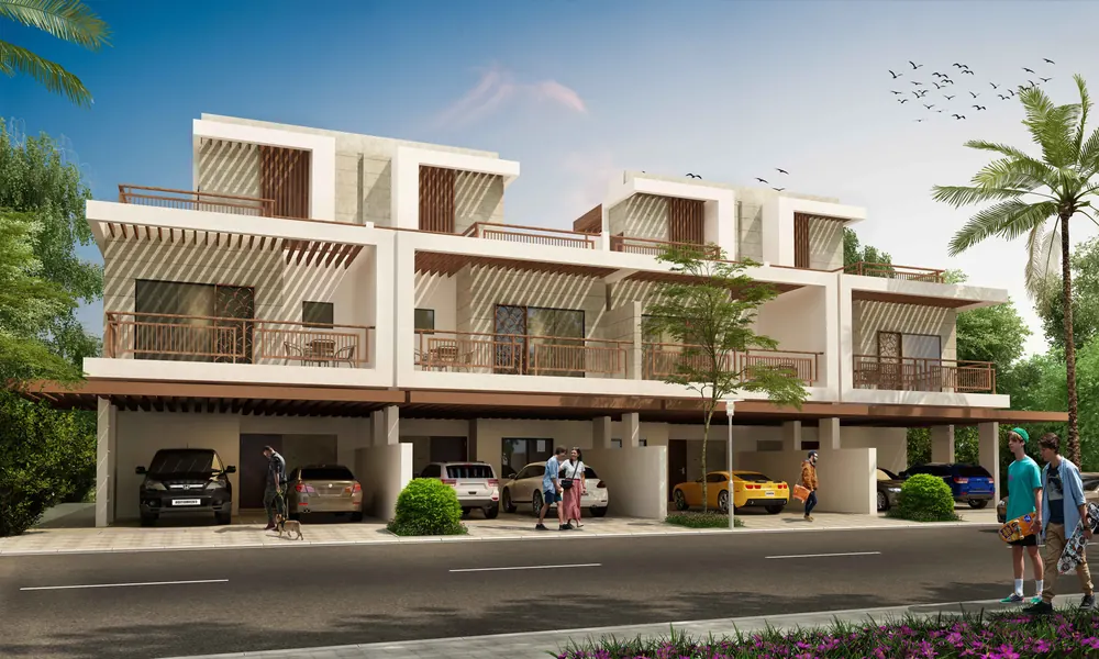 Developer's render of Damac Hills (2) - Violet